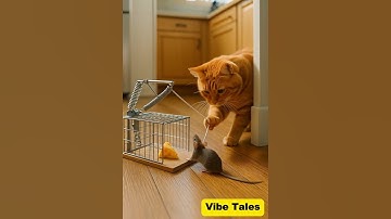 Shocking! 😱😱The cat sets a trap and waits in silence ！😱😱 #shorts #tabbycat #trap