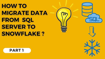 Data Migration Part 1 : Migrate Data from On Prem SQL to Snowflake !