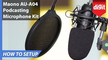 Maono AU-A04 Podcasting Microphone Kit - How to Setup