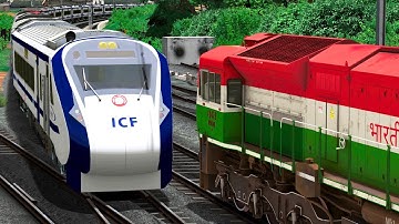 TWO TRAINS CROSSING AT SAME TRACK | BUMPY RAILROAD | Train Simulator | Railworks 3 | NTG GAMING