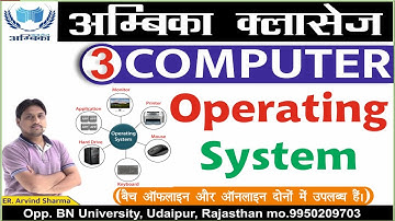 Operating System  Part-3 By- Er. Arvind Sharma sir | Rajasthan Computer Teacher| कम्प्यूटर अनुदेशक|