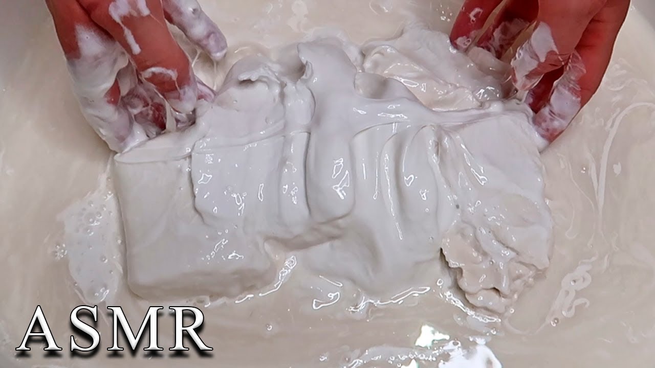 ASMR Slime Mushy Soap ✨ Soaked Soap Squeezing