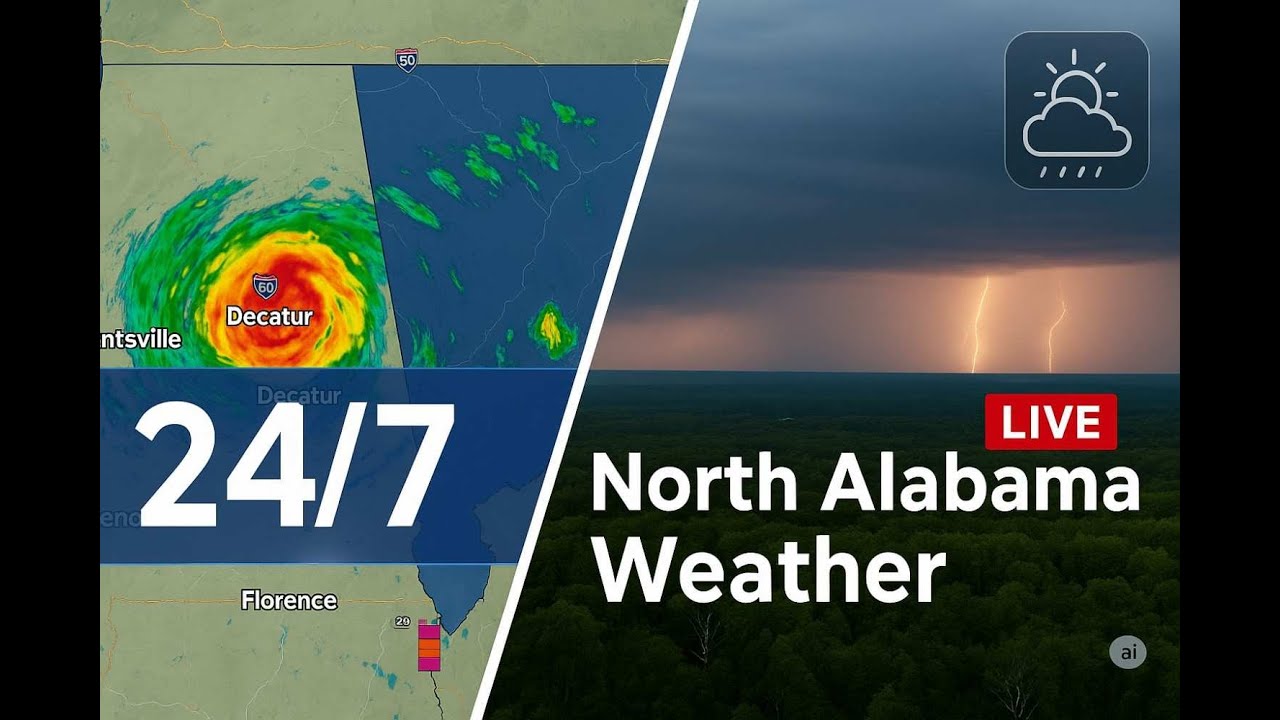 North Alabama & Southern Tennessee Weather | 24/7 Live AI Stream