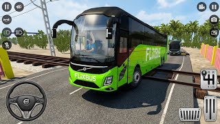 🔥 Railway Track Speed Breaker Map | Volvo 9600 FlixBus Suspension Test! 😱 | BUSSID 