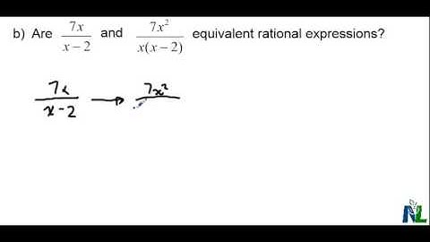 Equivalent rational expressions