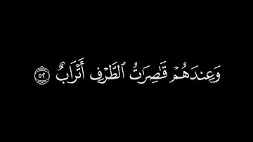 {هذا ذكر وإن للمتقين لحسن مئاب }🍁كروما شاشة سوداء قرآن كريم🍁 القارئ طارق محمد🍁سورة ص