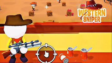 Western Sniper - Gameplay walkhrough Part 1 Levels 1-8(Adroid, iOS)