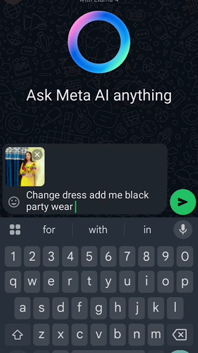 I Ask meta AI to change dress 😄🥻 Meta AI ka power 🤣😜🤦👍👍 #metaface #meta #newmeta
