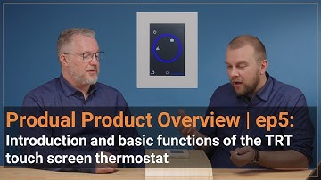 Basic TRT touchscreen room thermostat functions (Produal Product Overview, episode 5)