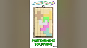 Not an image. #65 (Solution SETUP) Pentominoes Math Puzzle #mathchallenge #Shorts #puzzlegame