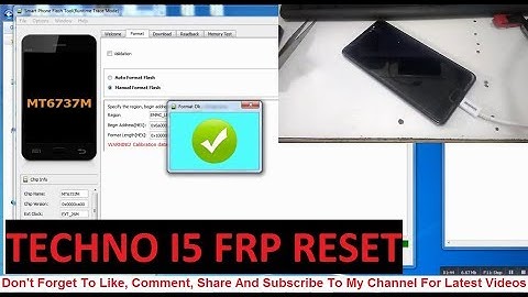 Tecno i5 and i3 Frp reset | 100% working☑️