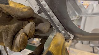 Jaguar E-Type - 1967 Vintage Racing Crash Repair - Part 4 - Removing the Flanges