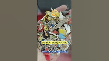 Density Separator for Rigid Plastics and Labels | Clean Recycling Solution