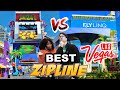 BEST Zipline in Las Vegas 2021 ... SLOTZILLA vs Fly LINQ 🔥