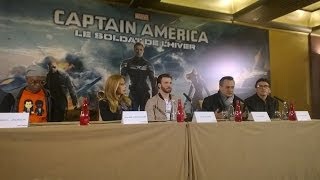 Captain America, le Soldat de l'Hiver - Conférence de presse à Paris