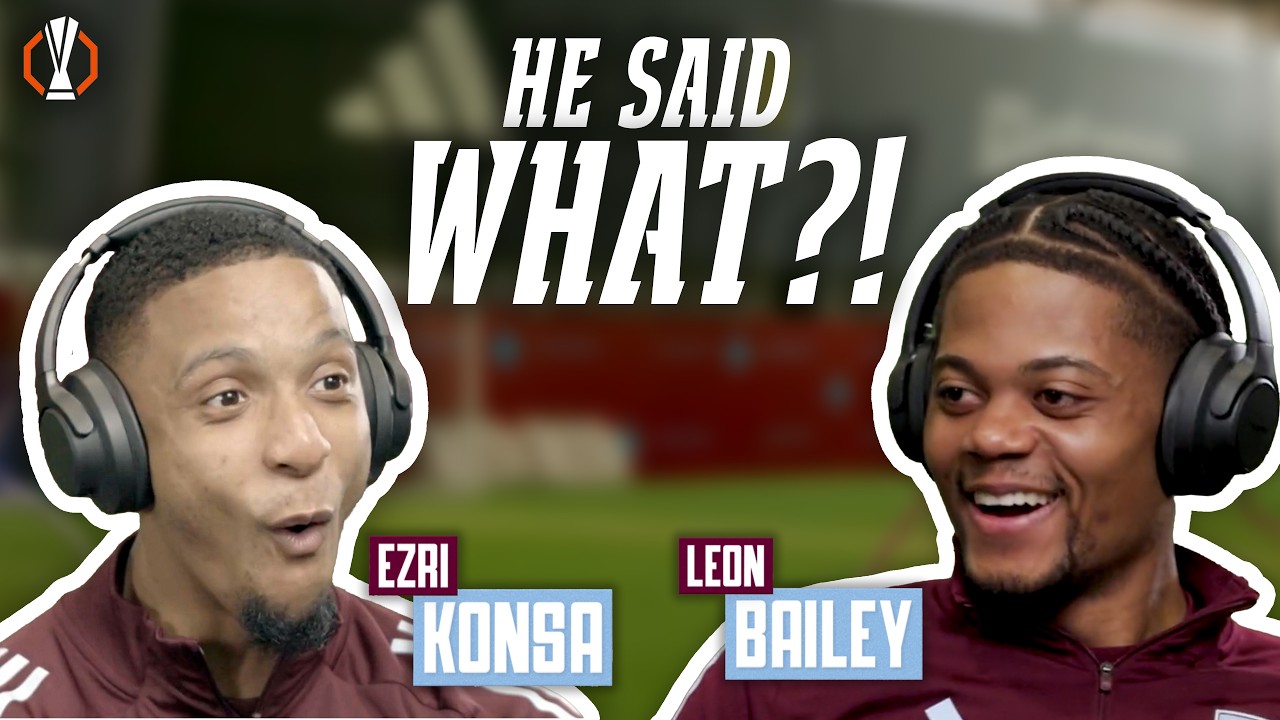 HILARIOUS Aston Villa Headphones Challenge! 🤣🎧 | Ezri Konsa & Leon Bailey