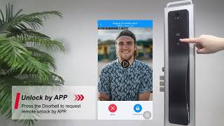 Smart Push-Pull Lock – Space Alloy Edition | Face & Palm Recognition