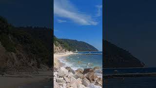 Αρσανάς Χρωμνίτσας Κάτω Από Τη Μονή Ζυγού Στην Ουρανούπολη, Το Πρώτο Λιμάνι Του Αγίου Όρους.