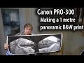 Canon imagePROGRAF PRO-300 1 metre (39") long black and white panoramic print on fine art rag paper