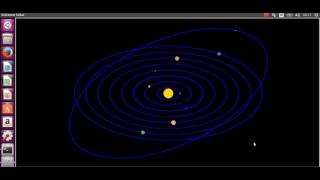 Python (biblioteca turtle) - Sistema Solar