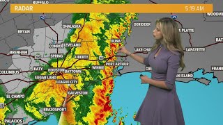 Houston Forecast: Heaviest storms slowly clearing out of Southeast Texas