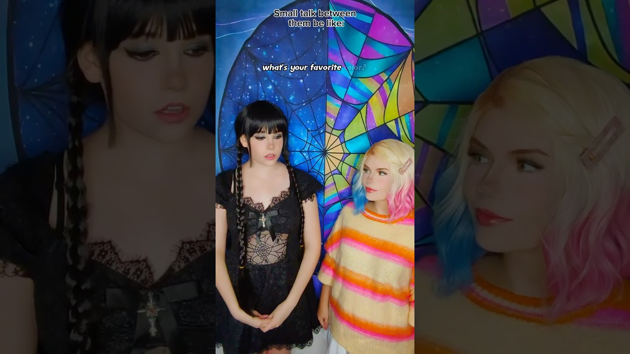 Was your life traumatic? | Enid Sinclair & Wednesday Addams @witchera_ #cosplay | #Wednesday