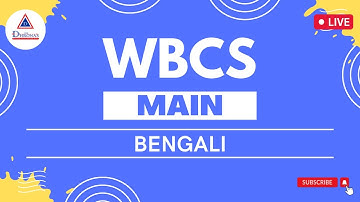 WBCS MAIN | BENGALI | THE DHRONAS | #wbcs #wbcsmains #wbcs2022