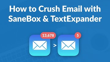 How to Crush Email with SaneBox & TextExpander - Email Productivity Webinar