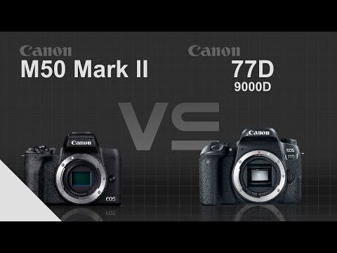 universitetsstuderende forbedre mandig Canon EOS M50 Mark II vs Canon EOS 77D (9000D) - YouTube