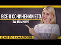 Всё о сочинении ЕГЭ за 15 минут | Русский с Верой ЕГЭ Flex