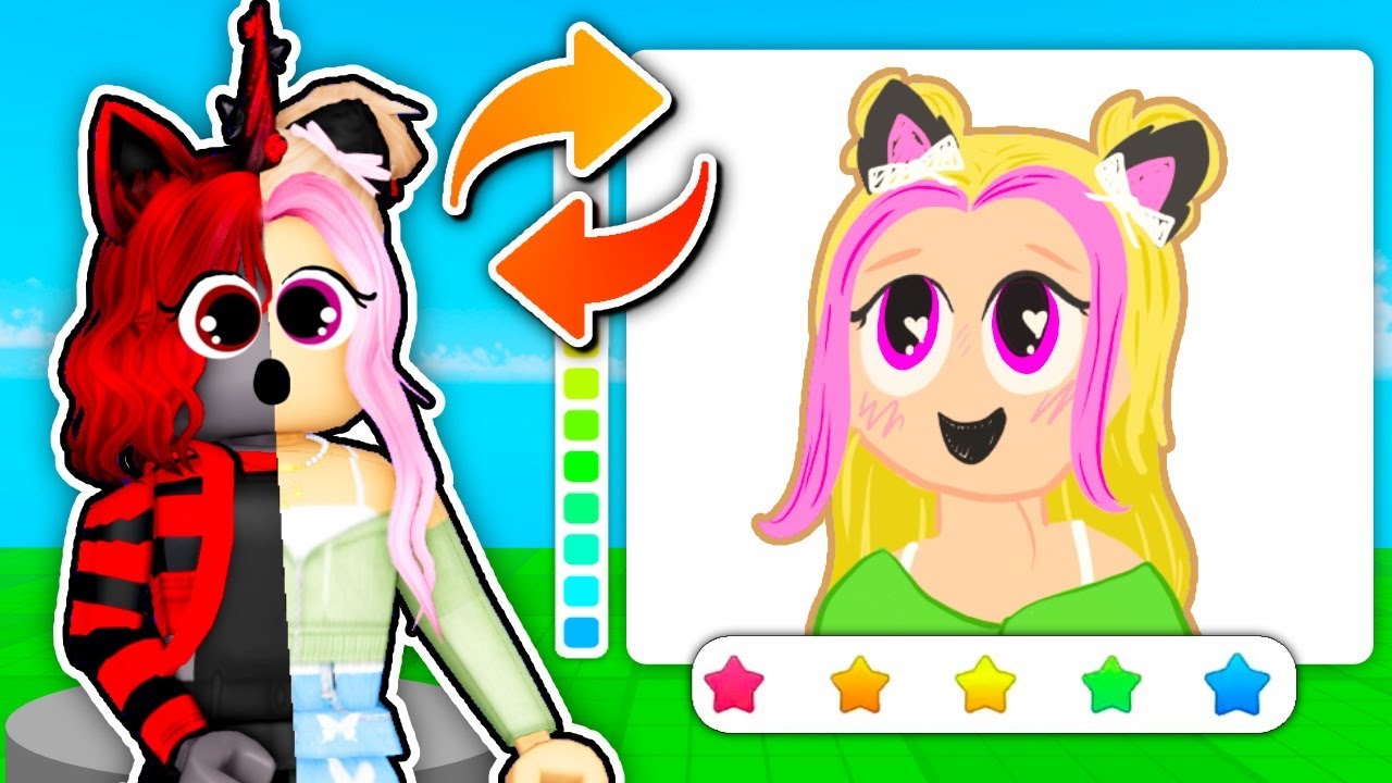 AVATAR SWAP in Roblox Draw Me..