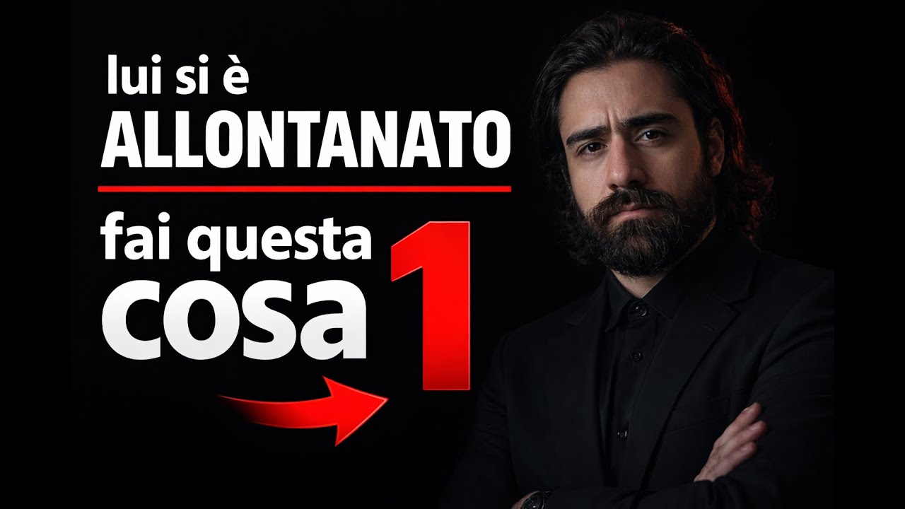 Lui si è allontanato? Fai SOLO questa cosa