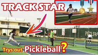 Track and Field XC Runner Trys out Pickleball