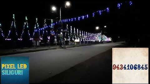 Durga puja pixel led light. Durga puja led pixel