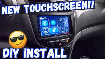 HOW TO INSTALL AN AFTERMARKET DOUBLE DIN RADIO IN A HYUNDAI ACCENT| New BOSS Touchscreen for my Car!