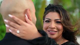 Marriage proposal in Punta Cana, DR. Red heart arch proposal