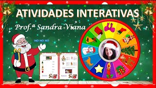 ATIVIDADES INTERATIVAS DE NATAL/ROLETA DITADO VIRTUAL/SÍMBOLOS NATALINOS