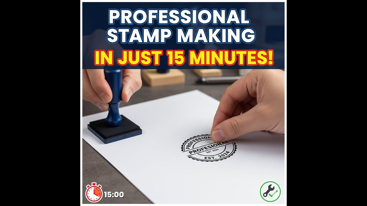 Rubber Stamp Tutorial How to Make Custom Rubber Stamps at Home/Shop | Step-by-Step Tutorial ...