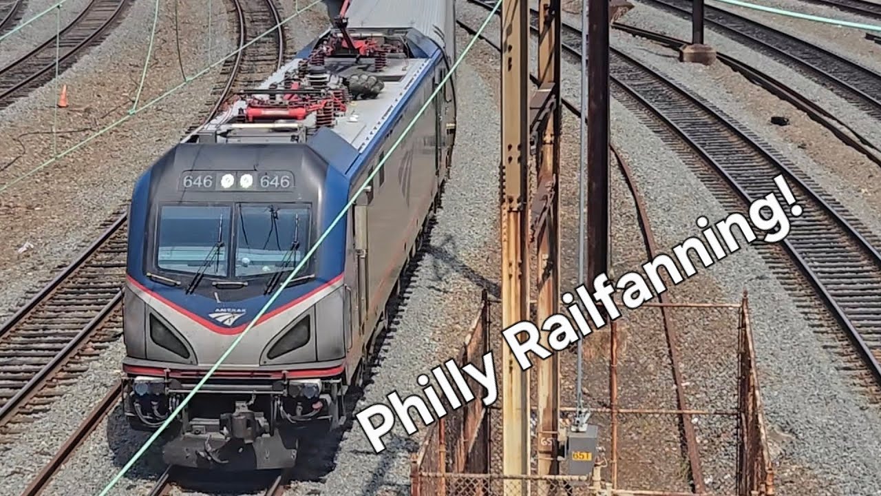 Railfanning Trains in Philadelphia!