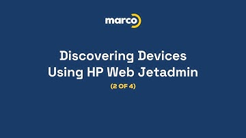 Discovering Devices Using HP Web Jetadmin (2 of 4)