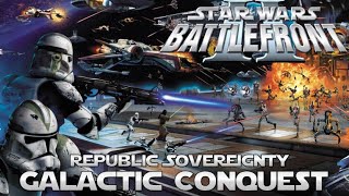 Star Wars Battlefront 2 (2005) Galactic Conquest | Republic Sovereignty Full Gameplay (No Mods)