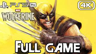 MARVEL'S WOLVERINE Gameplay Walkthrough FULL GAME (4K 60FPS) No Commentary