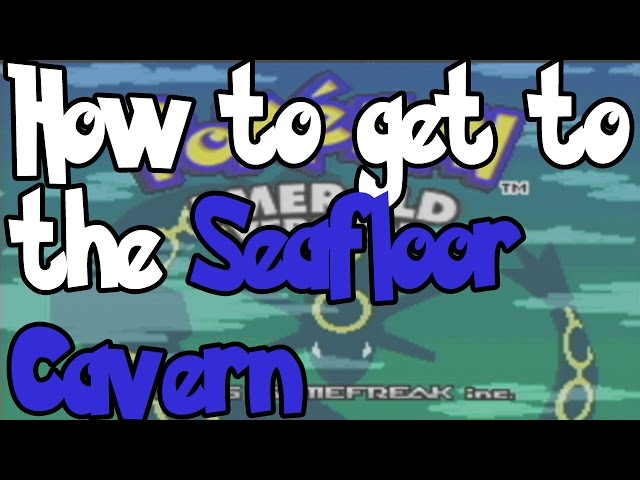 Pokemon Ruby and Sapphire :: Map of Seafloor Cavern