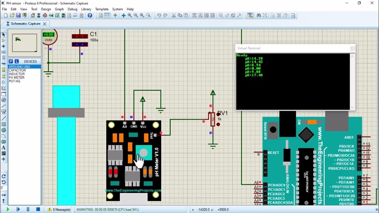 How to Interface PH Sensor with Arduino in Proteus 8 Professional - YouTube