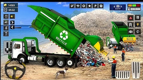 Garbage Trash Truck Simulator 3D - Dumper Truck Driving 2025 - Android Gameplay