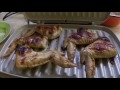 Рецепт куриных крылышек и свинины на гриле