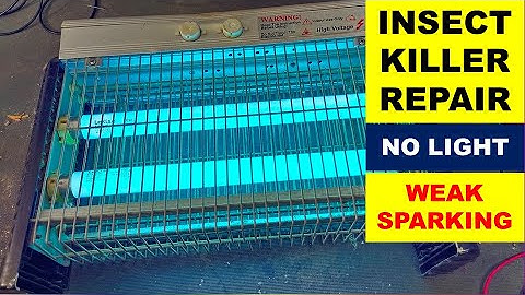 {920} Insect killer not turning on, very weak sparking
