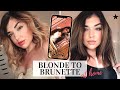 DIY: FROM BLONDE TO BRUNETTE HAIR AT HOME - HOW TO FILL HAIR! | Chloe Zadori