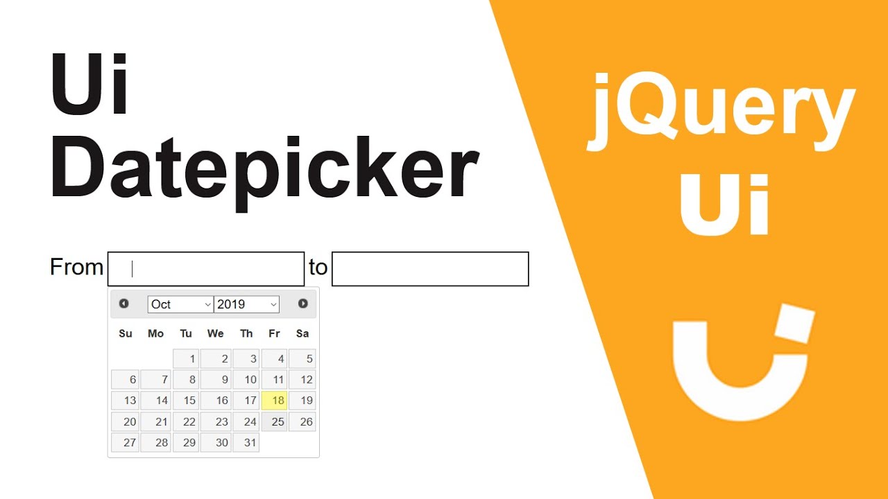 Jquery Ui Datepicker | Ui Datepicker Range Between Two Dates.