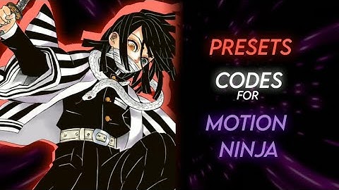 presets for edit ||motion ninja||